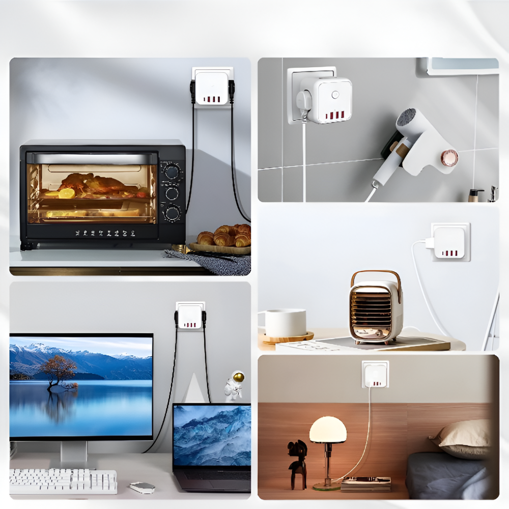 Power Strip Cube 7-in-1 Surge Protection & USB-C