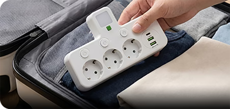 Power Strip USB-C & USB-A Surge Protection Night Light