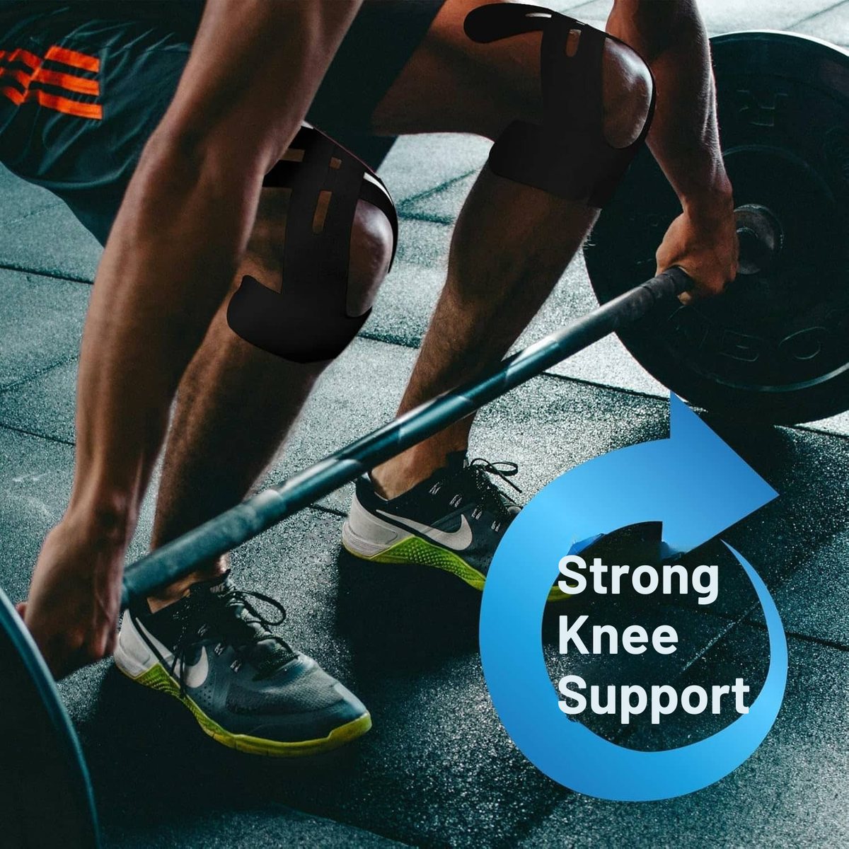 Pre-Cut Knee Tape Elastic & Breathable Hypoallergenic Adhesive