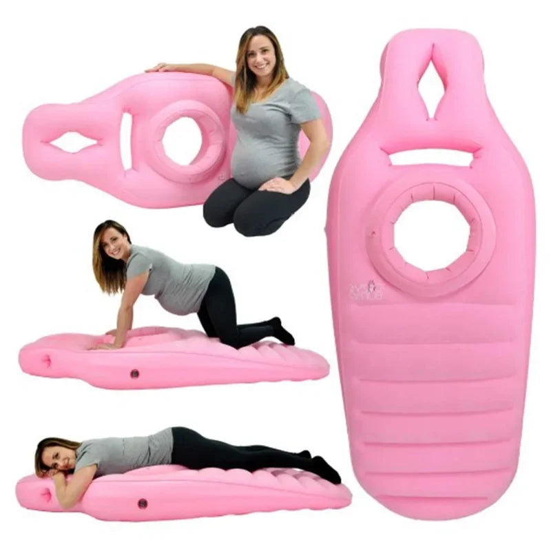Pregnancy Pillow Inflatable Ergonomic Convertible To Non-Slip Yoga Mat
