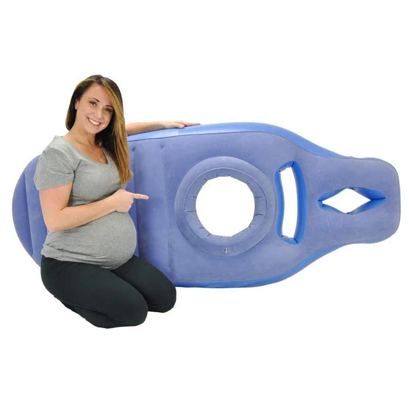 Pregnancy Pillow Inflatable Ergonomic Convertible To Non-Slip Yoga Mat