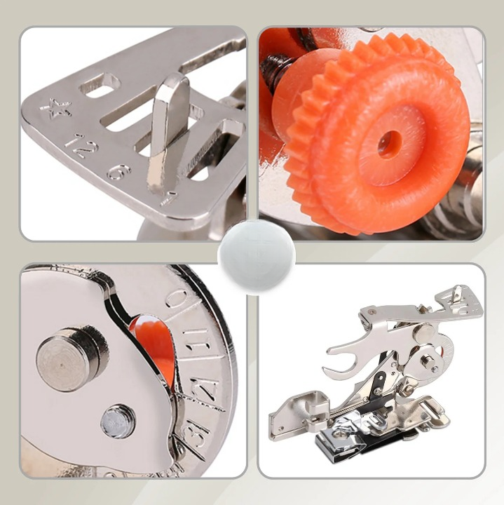Presser Foot Four-Setting Pleat Control