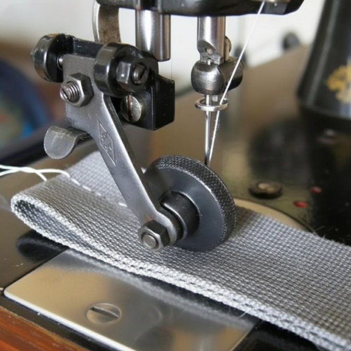 Presser Foot Roller Mechanism For Leather & Denim