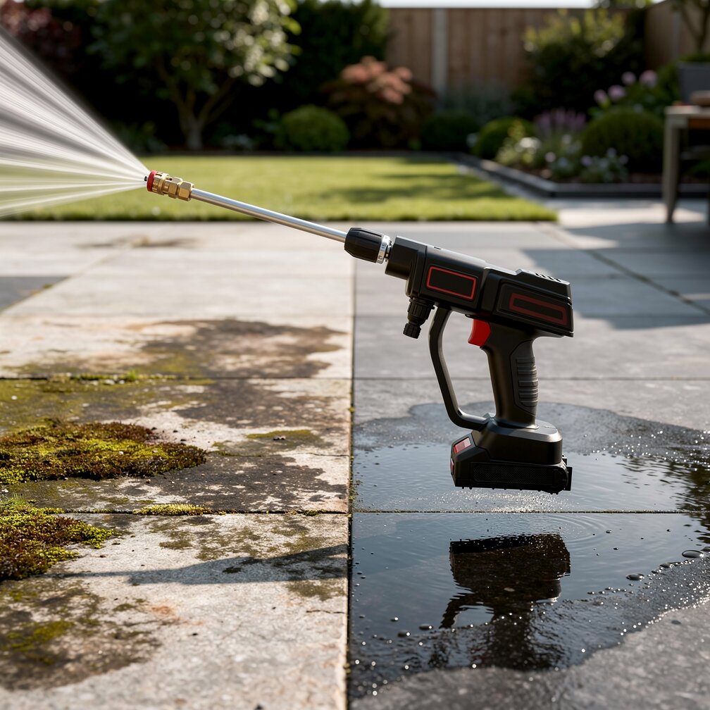 Pressure Washer Cordless Adjustable Spray & Soap Tank