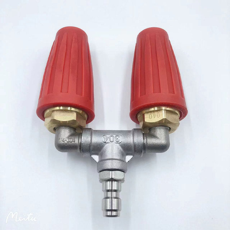 Pressure Washer Nozzle Dual Turbo Stainless Steel Quick Coupling