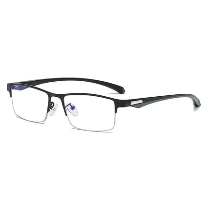 Progressive Reading Glasses Rimless Diamond-Cut Blue Light Protection