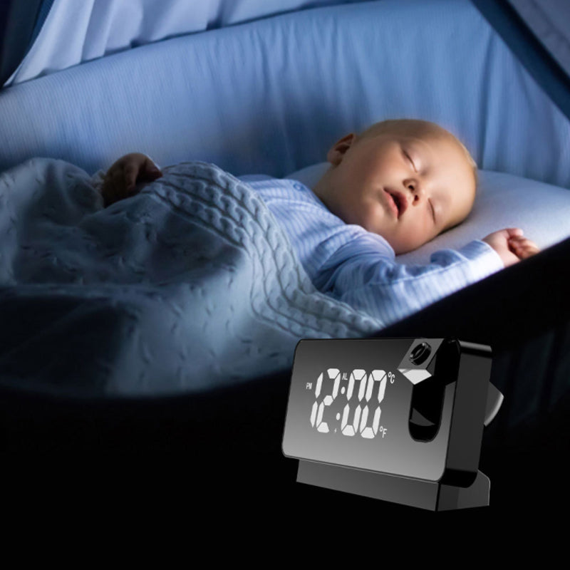 Projection Alarm Clock Dual Alarm & USB Charging