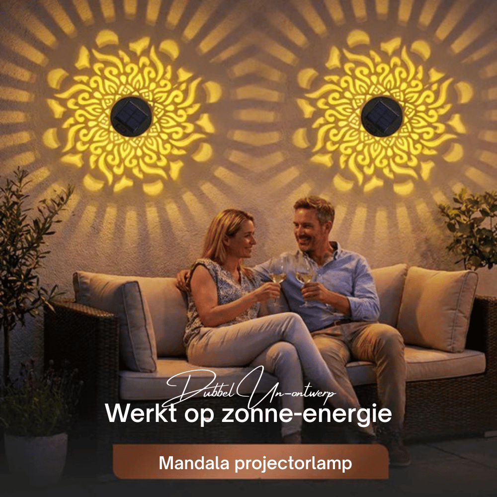 Projection Light Solar Mandala Pattern Weather-Resistant