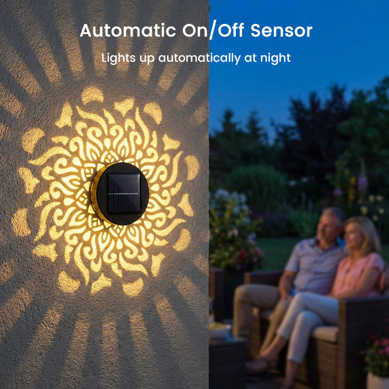 Projection Light Solar Mandala Pattern Weather-Resistant