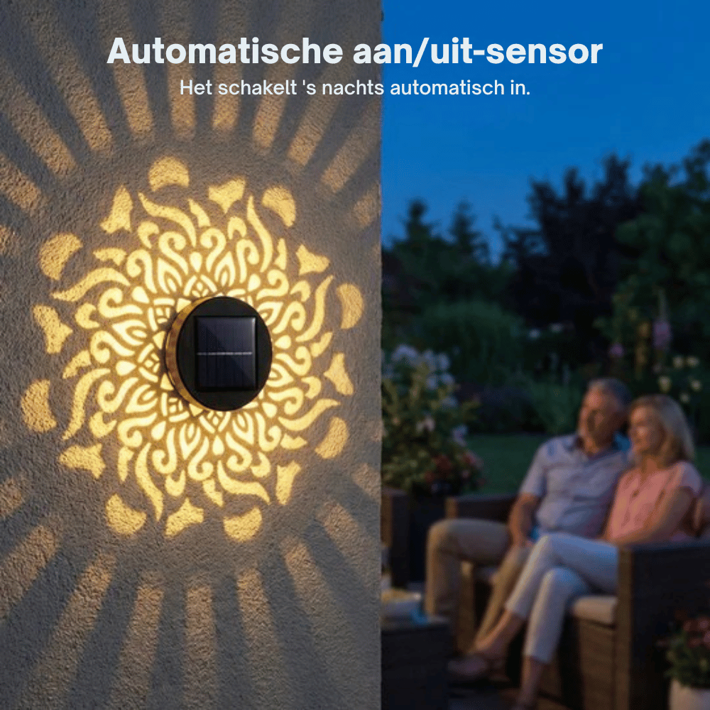 Projection Light Solar Mandala Pattern Weather-Resistant