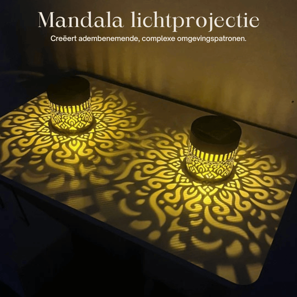 Projection Light Solar Mandala Pattern Weather-Resistant