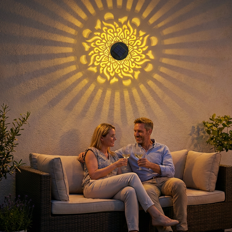 Projection Light Solar Mandala Pattern Weather-Resistant