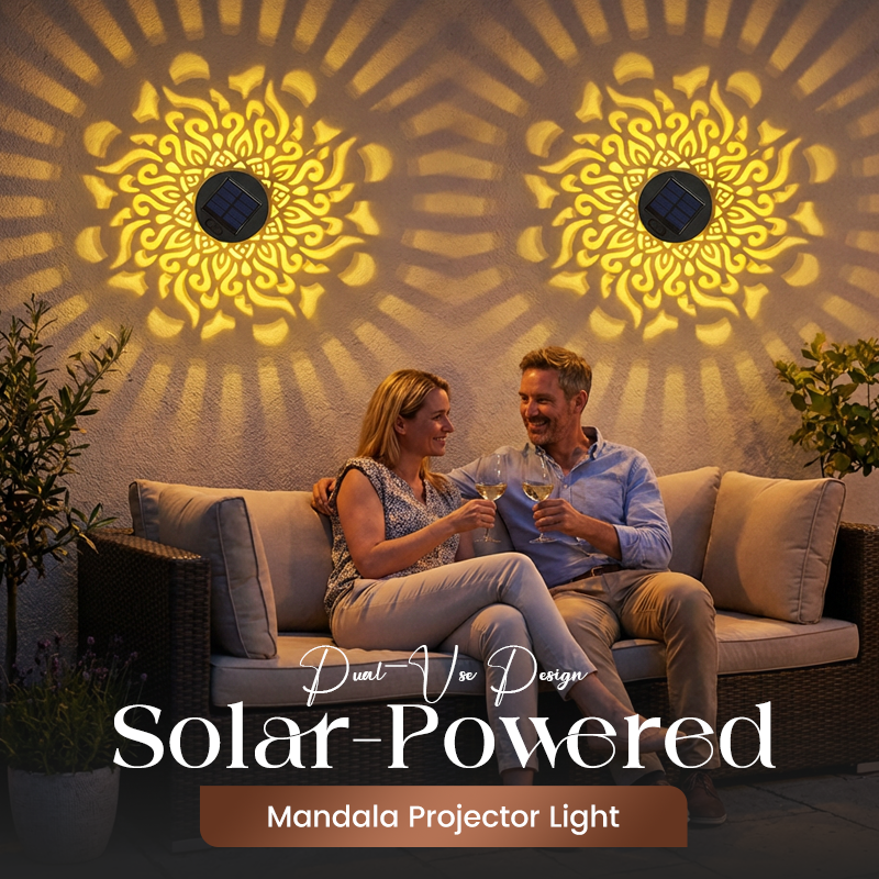 Projection Light Solar Mandala Pattern Weather-Resistant