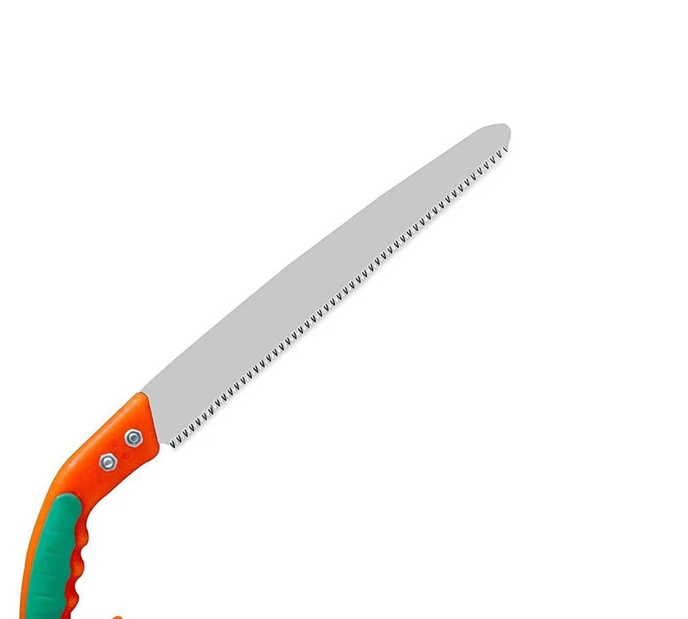 Pruning Saw Curved Carbon Steel Blade Ergonomic Wooden Handle