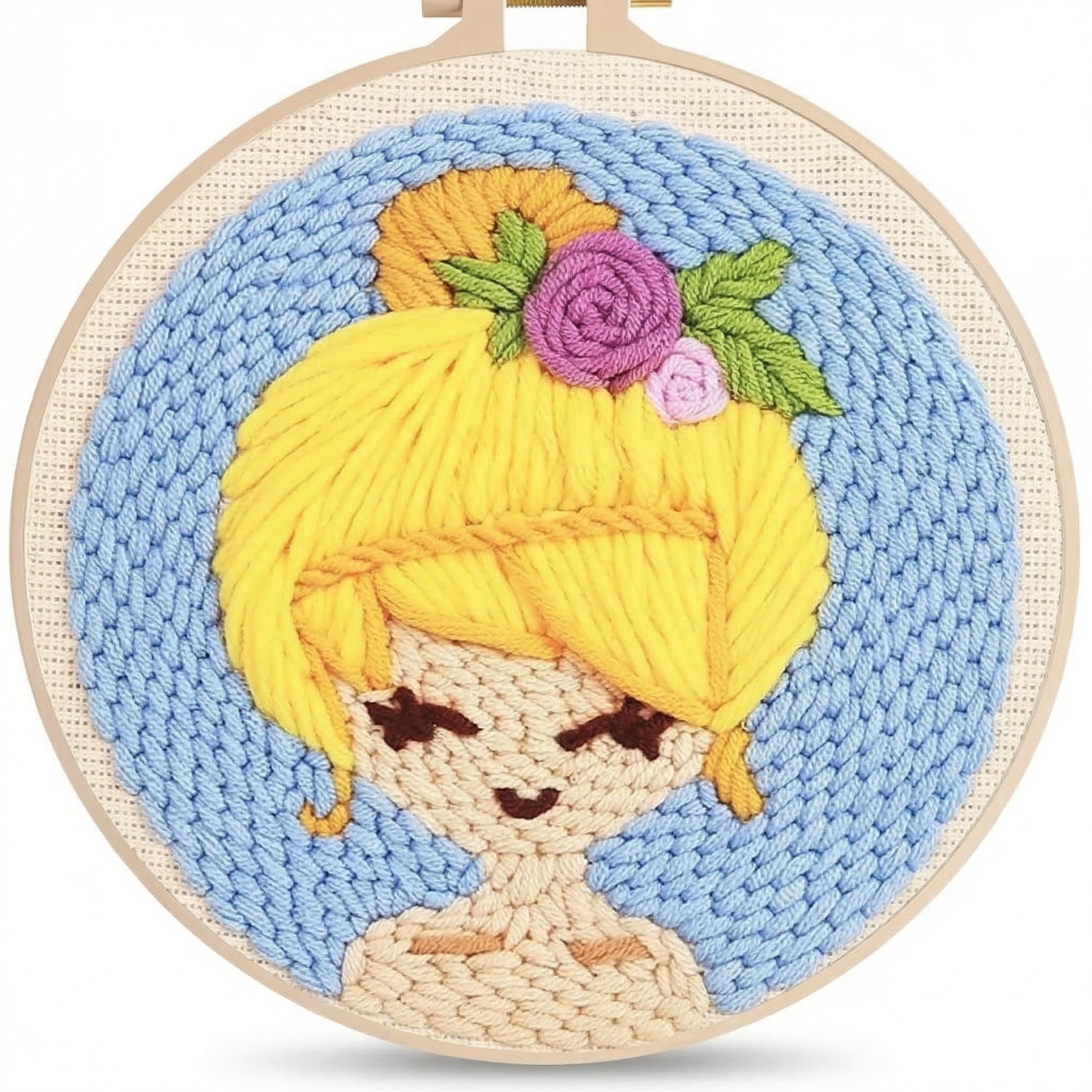Punch Needle Embroidery Kit Beginner-Friendly Complete Set 17 Patterns