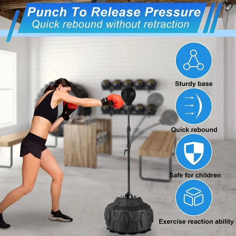 Punching Bag Stand Adjustable Height Stable Base