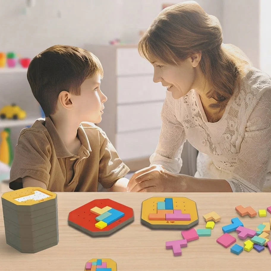 Puzzle Set 108 Pieces & 20 Task Cards Storage Box