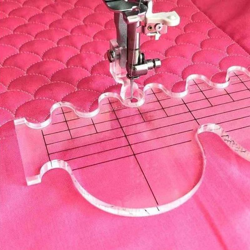 Quilt Template Set Precision Acrylic Stainless Steel Set of 6