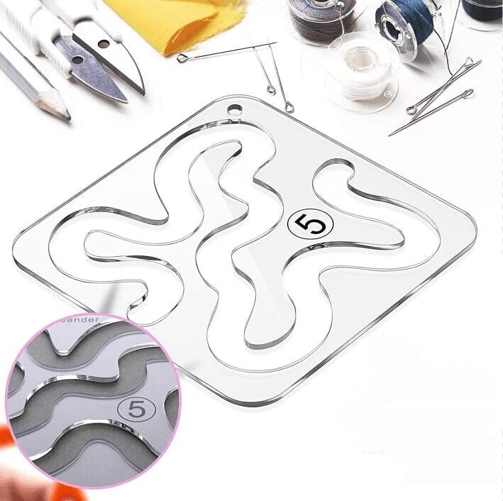 Quilting Template Set 11 Piece Clear Acrylic Precise Alignment