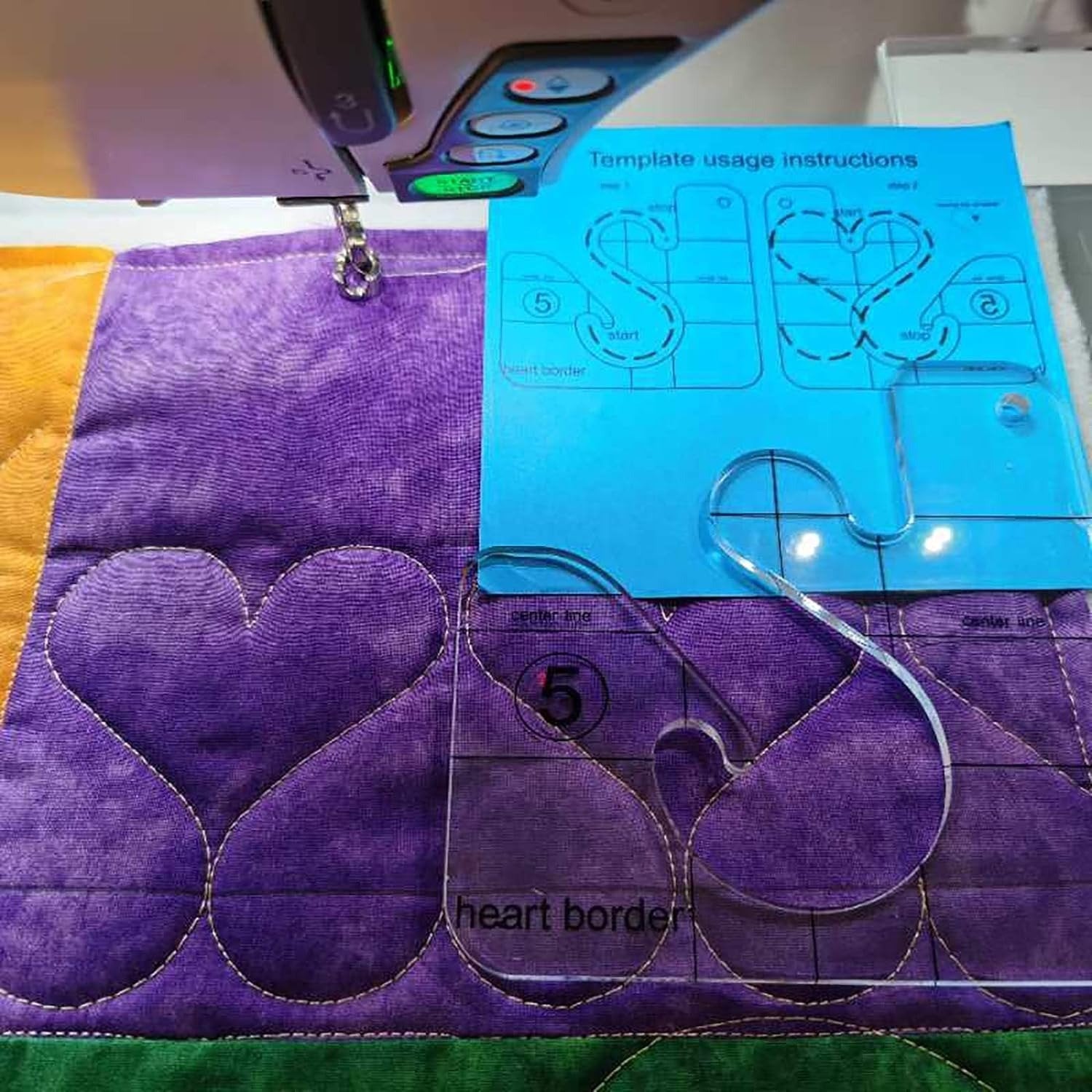 Quilting Template Set 11 Piece Clear Acrylic Precise Alignment