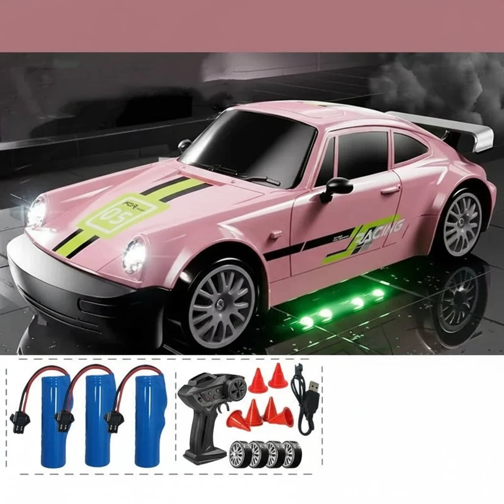 RC Drift Car All-Wheel Drive Dual Tires LED Lights