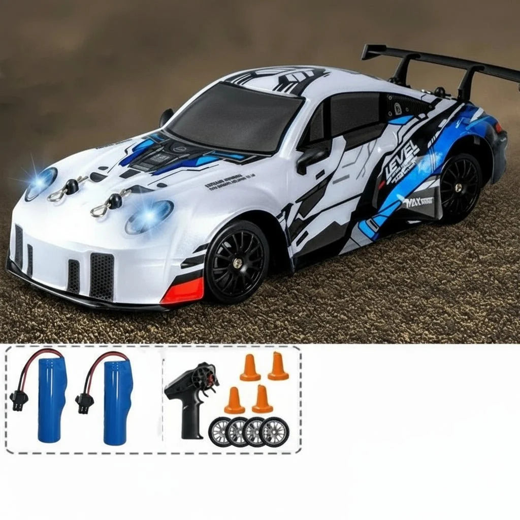 RC Drift Car All-Wheel Drive Dual Tires LED Lights