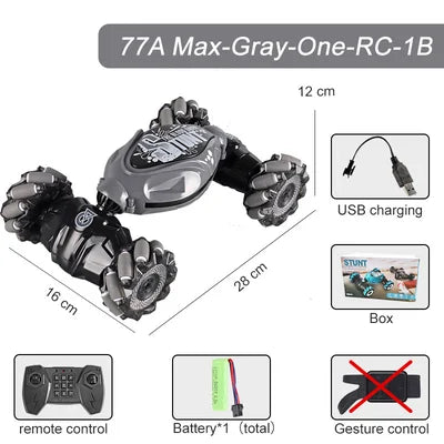 RC Stunt Car Gesture & Remote 4WD Tires