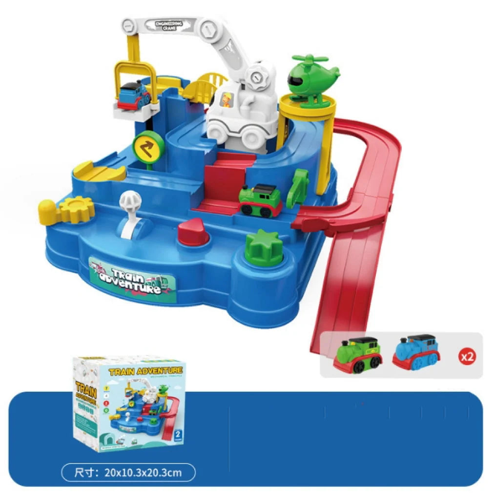 Race Track Set Multi-Level 6 Control Buttons