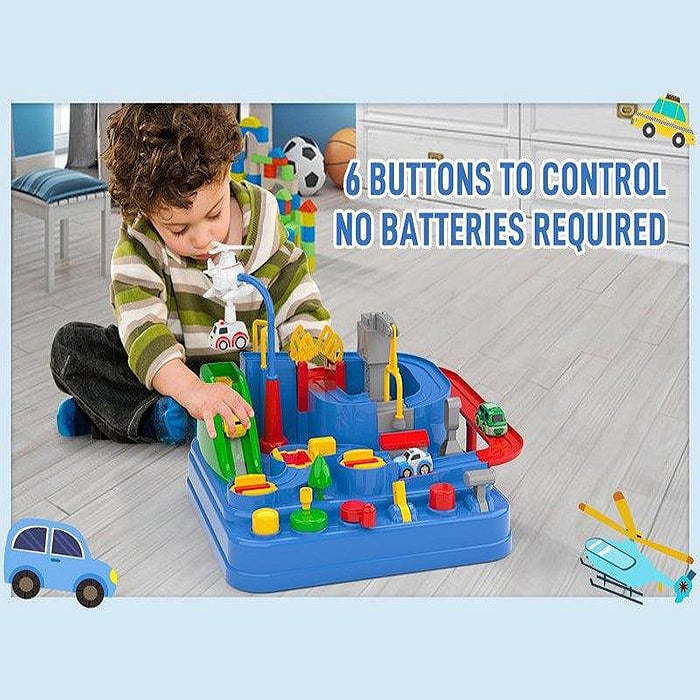 Race Track Set Multi-Level 6 Control Buttons