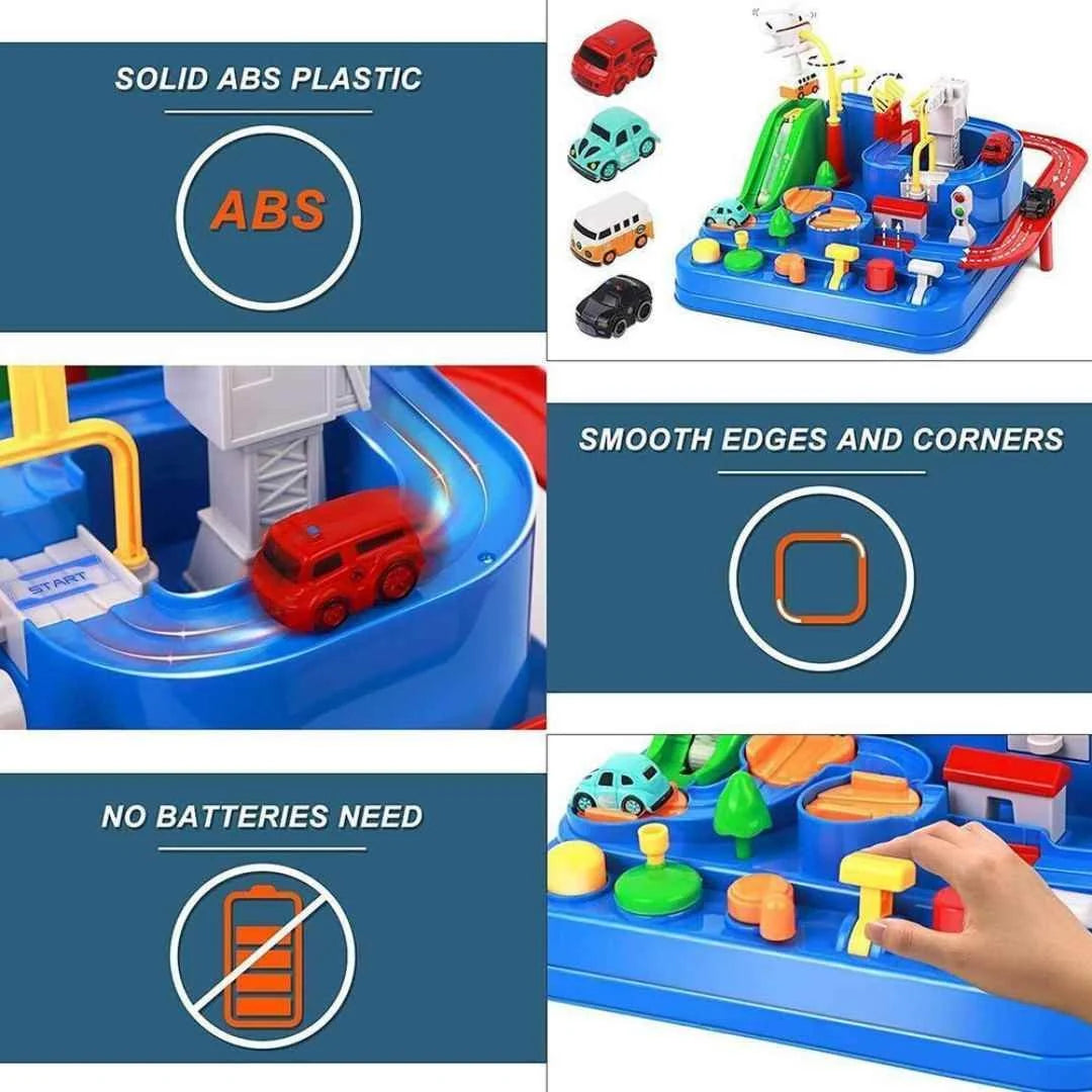 Race Track Set Multi-Level 6 Control Buttons