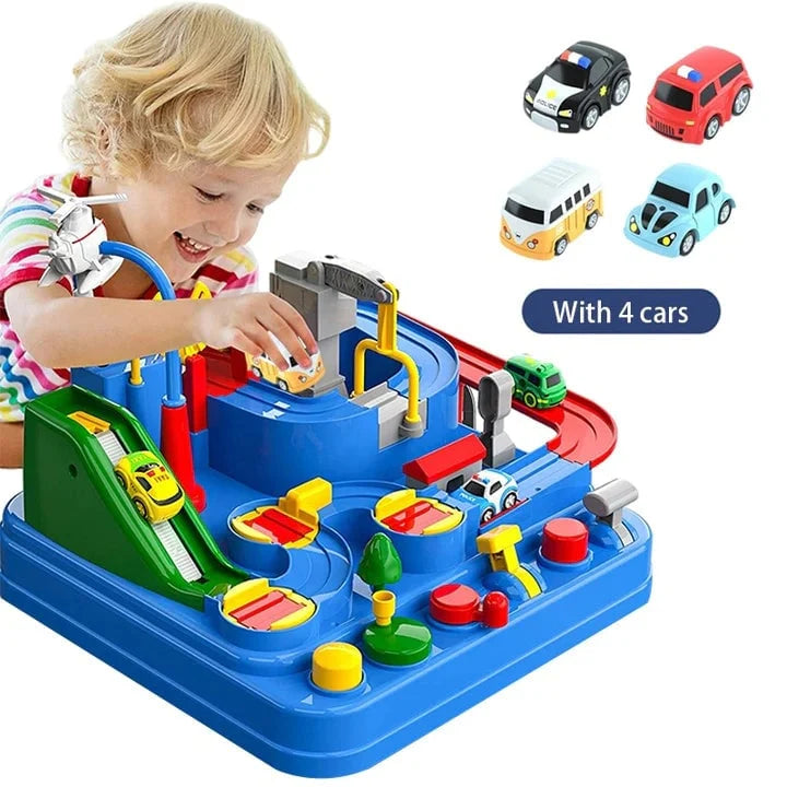Race Track Set Multi-Level 6 Control Buttons
