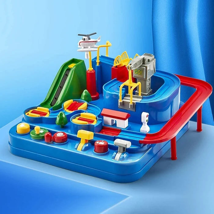 Race Track Set Multi-Level 6 Control Buttons
