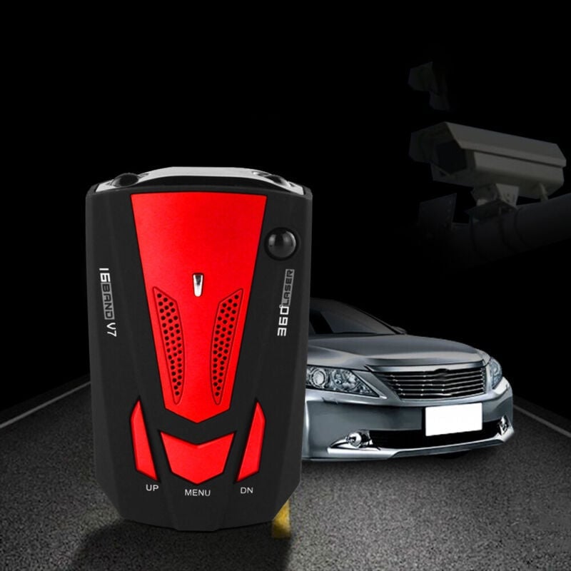 Radar Detector 360° Detection Visual & Audible Alerts