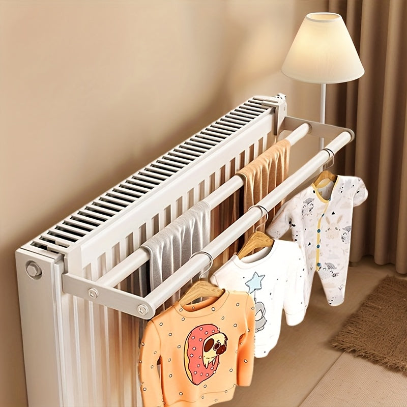 Radiator Drying Rack Foldable Two-Bar Tool-Free Assembly