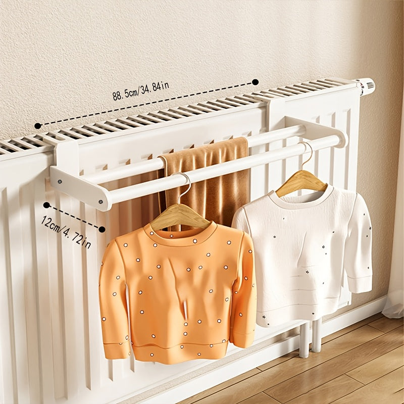 Radiator Drying Rack Foldable Two-Bar Tool-Free Assembly
