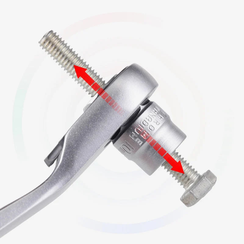 Ratchet Wrench Set Bidirectional Chromium-Vanadium Steel Compact Case