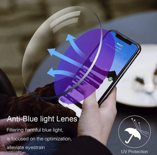 Reading Glasses Progressive Multifocal 100% Blue Light Ultralight Rimless