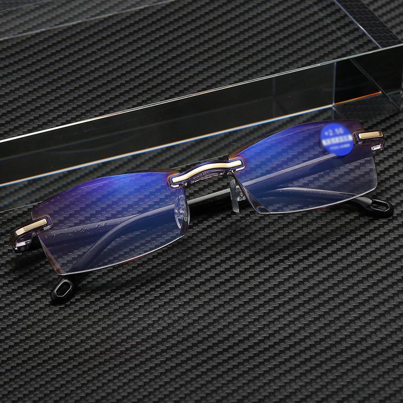 Reading Glasses Rimless Feather-Light 17g Blue Light Filter