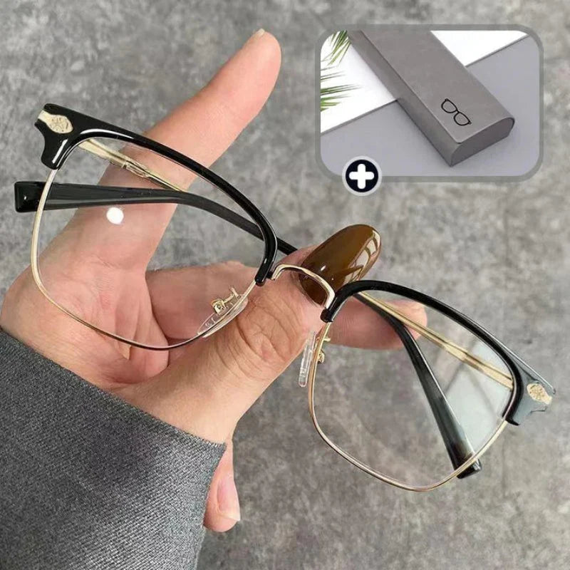 Reading Glasses Ultra-Light Titanium Blue Light Filter