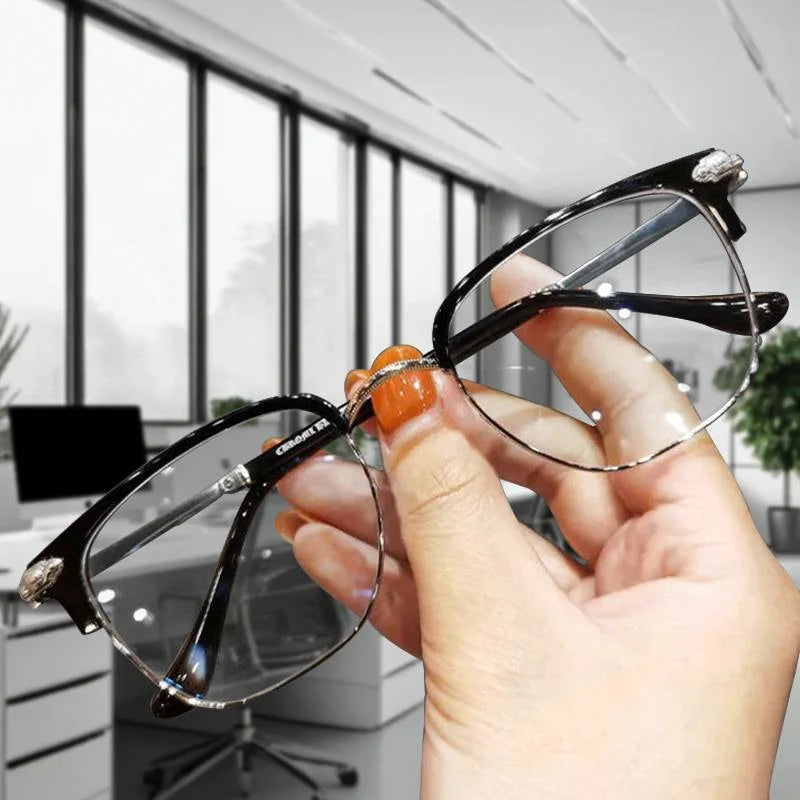 Reading Glasses Ultra-Light Titanium Blue Light Filter