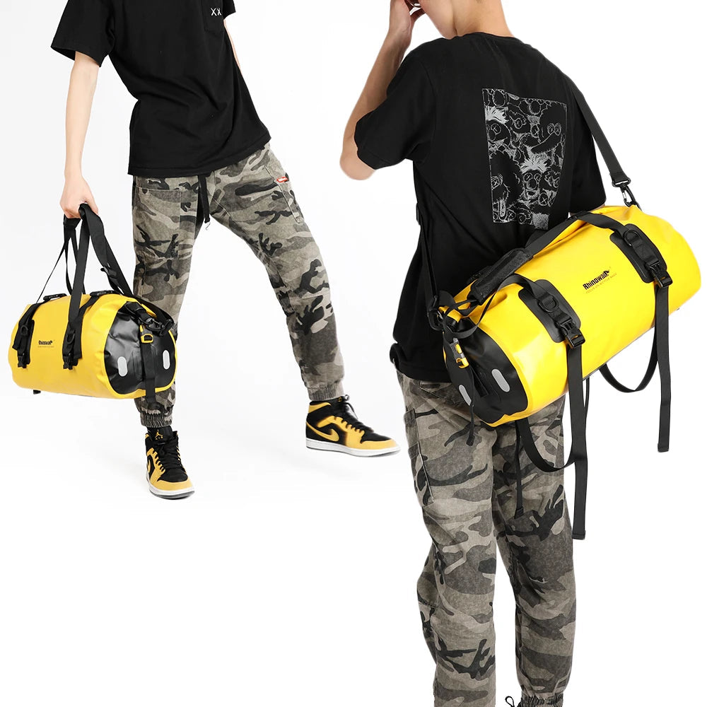 Rear Bike Rack Bag Waterproof 20 Liter Secure Straps