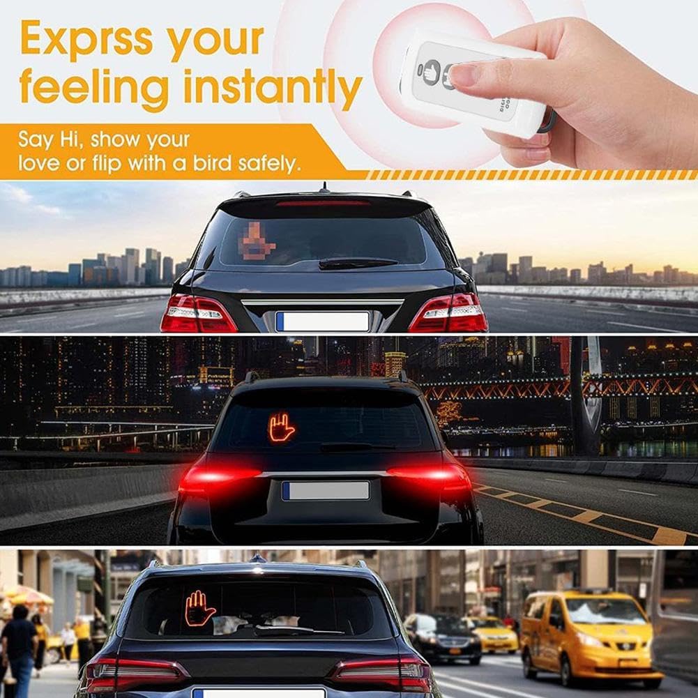 Rear LED Display Emoji & Message Portable Universal Fit