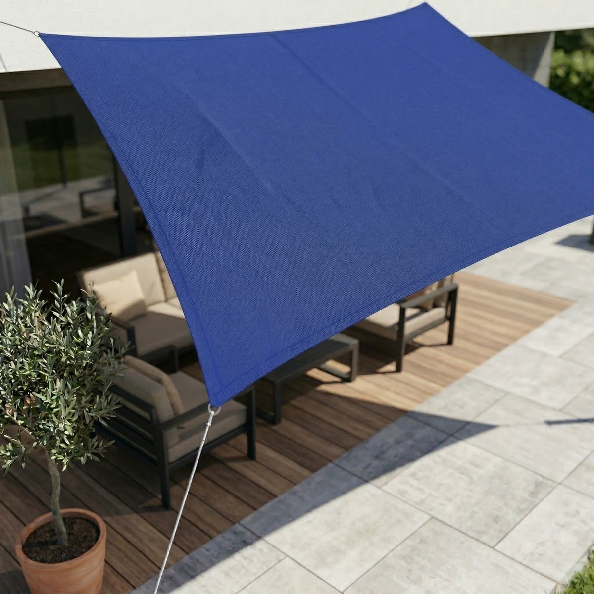 Rectangular Sunshade Sail Waterproof UV Protection Tear-Resistant