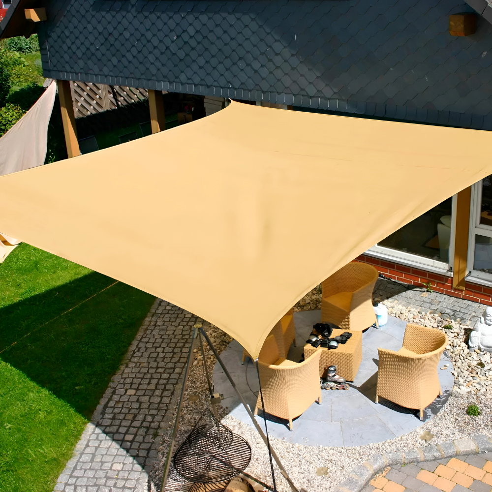 Rectangular Sunshade Sail Waterproof UV Protection Tear-Resistant