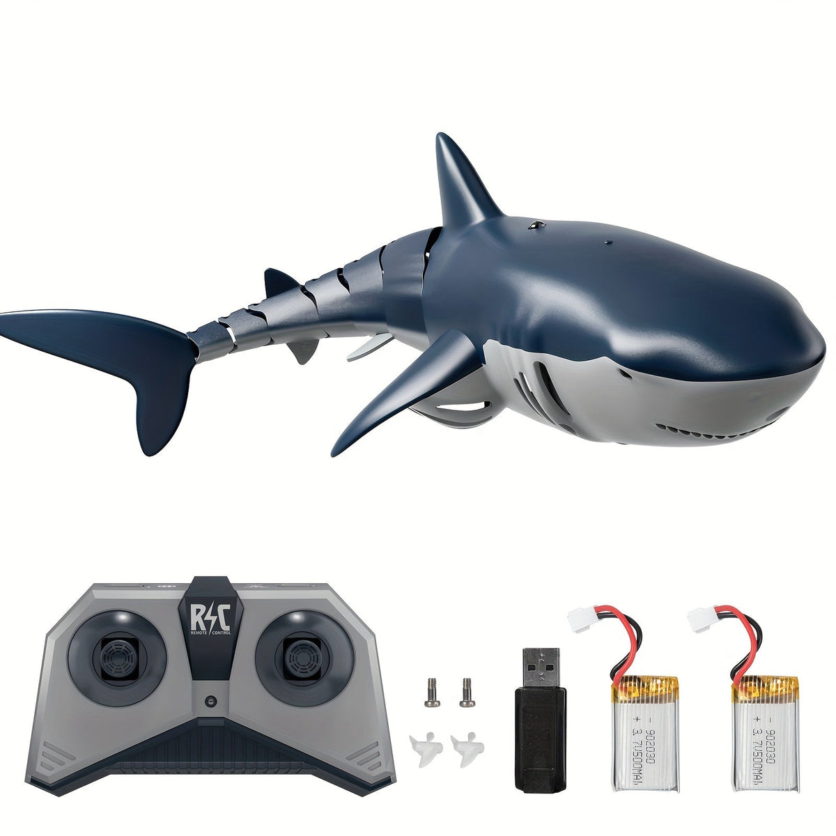Remote Control Shark Toy LED Lights & Water Spray
