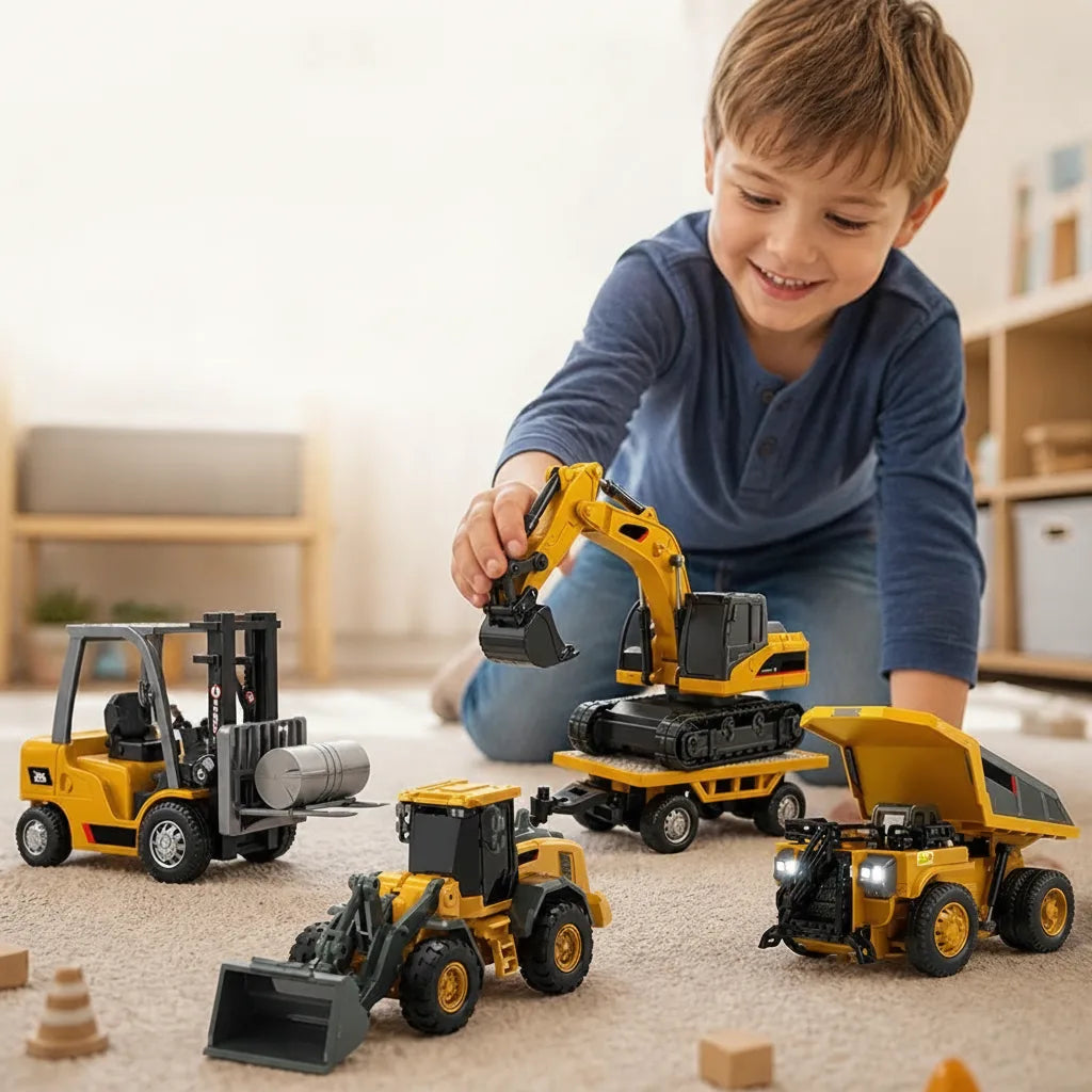 Remote-Controlled Construction Vehicle USB-C Fast Charging ABS & Alloy
