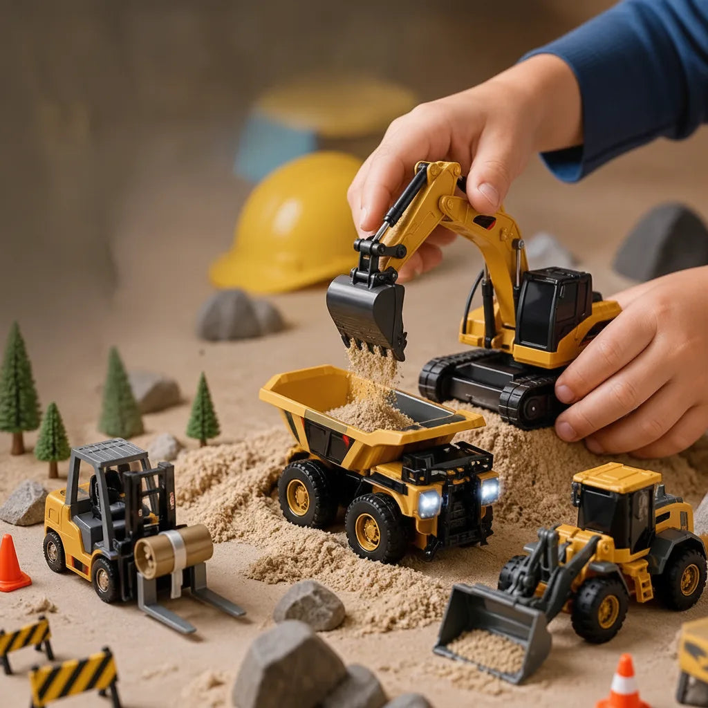 Remote-Controlled Construction Vehicle USB-C Fast Charging ABS & Alloy