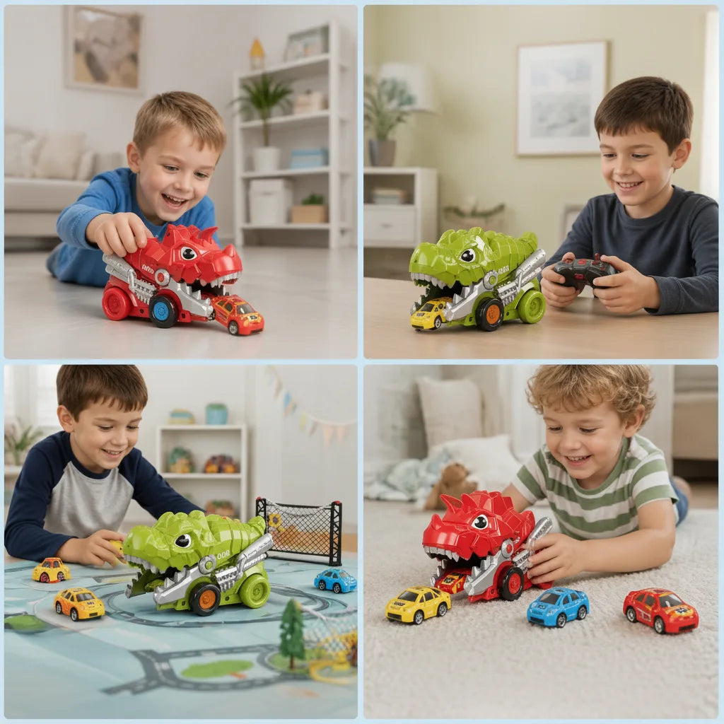 Remote-Controlled Dinosaur Truck Swallow-And-Release Small Cars