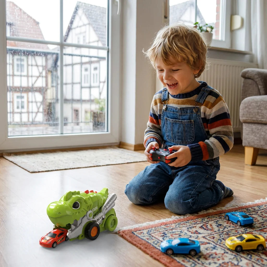 Remote-Controlled Dinosaur Truck Swallow-And-Release Small Cars
