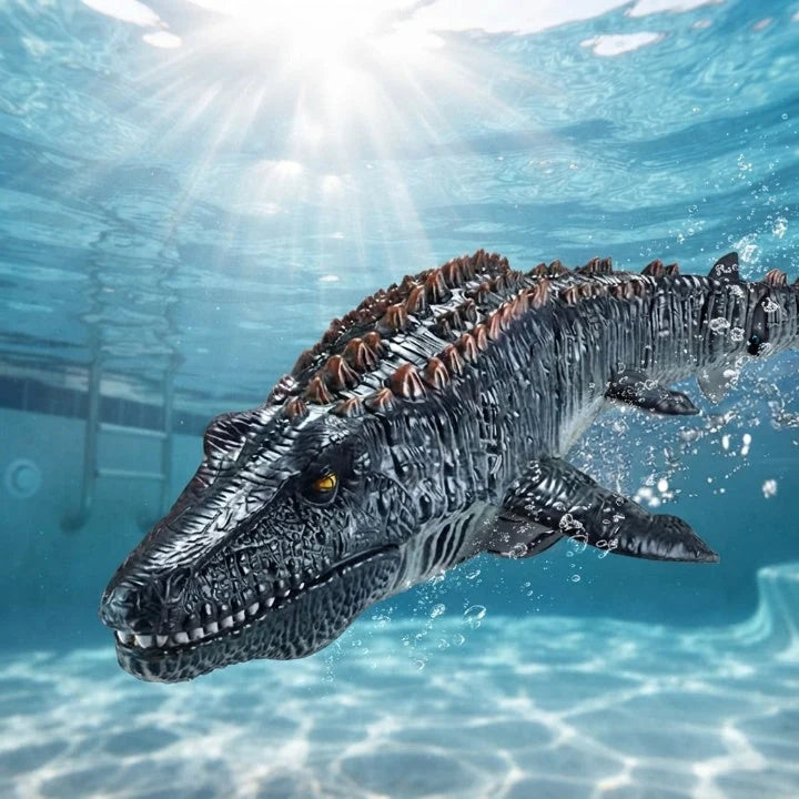Remote-Controlled Mosasaurus Realistic Swim Motion & Water Jet